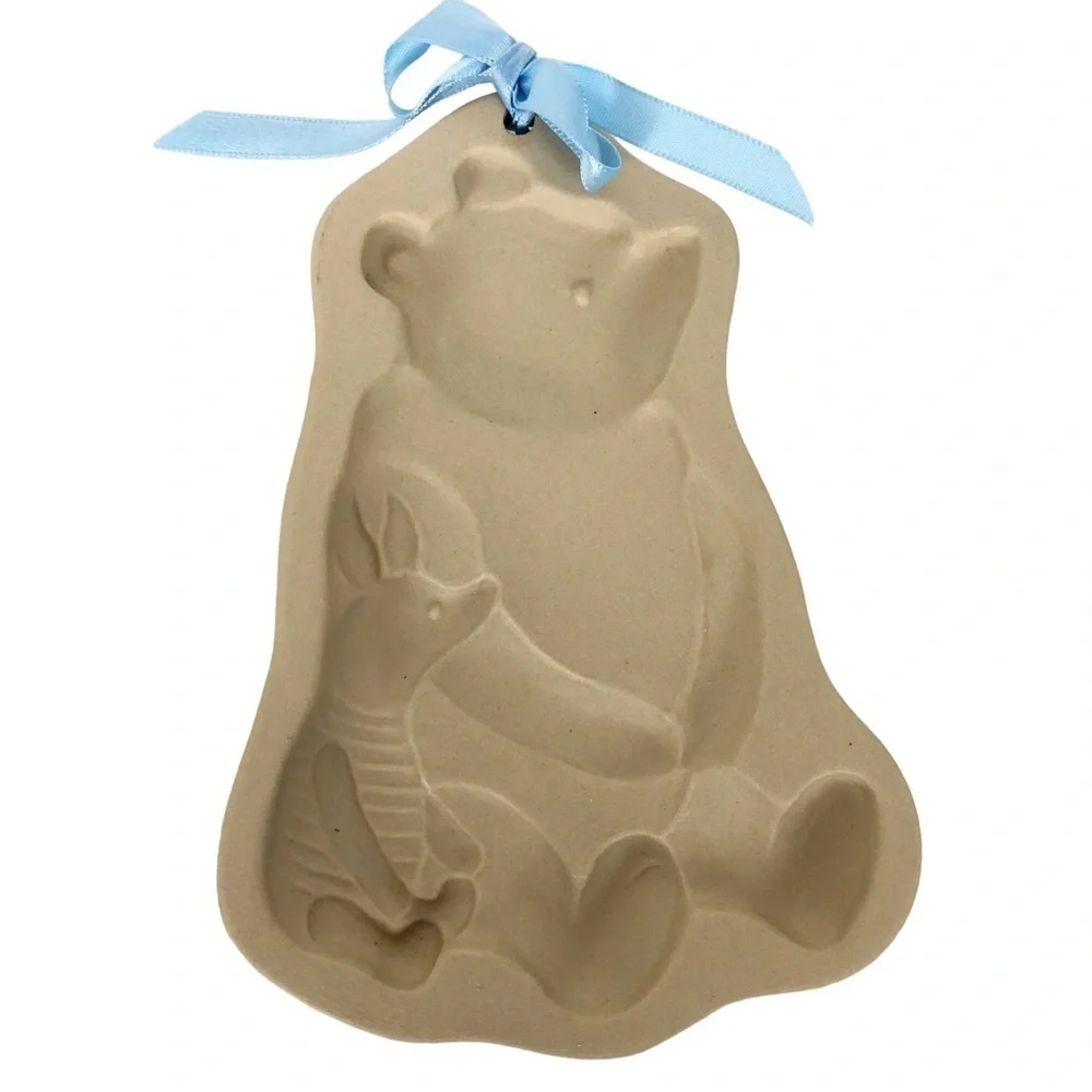 VTG‎ NIB Brown Bag Disney Winnie the Pooh & Piglet Ceramic Cookie Mold